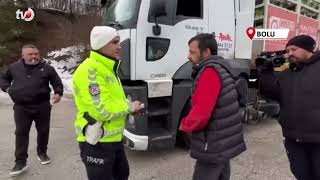 Bolu’da Kış Lastiği ve Zincir Denetimi 24 Bin 920 TL Ceza