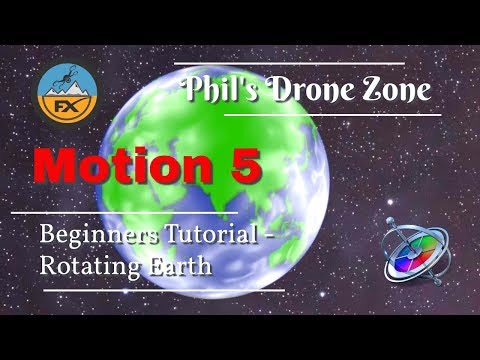 How to create a rotating Planet - Motion 5 Tutorial for beginners