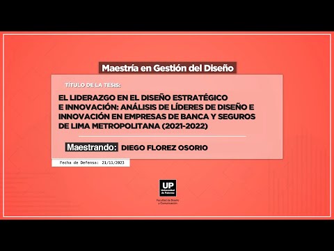 Diego Florez Osorio | Defensa de Tesis de la Maestría en Gestión ...
