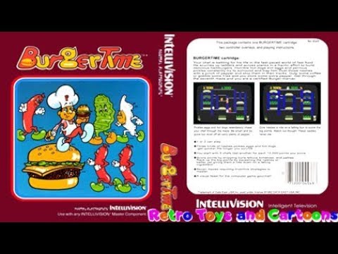 BurgerTime Intellivision Mattel Electronics Commercial Retro Toys and Cartoons