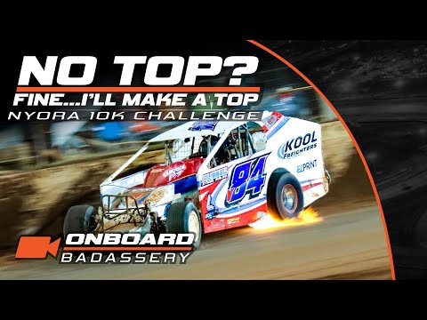 Made an Outside Line out of Nothing! Nyora V8 Dirt Modified 10K Challenge | Journey