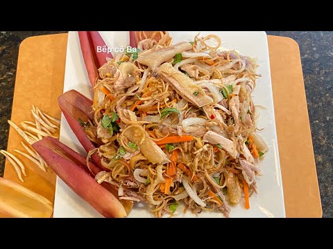 Gỏi gà hoa chuối