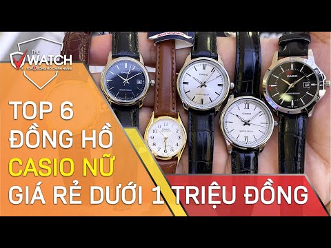 Top 6 Đồng Hồ Nữ CASIO Dây Da Chính Hãng Giá Rẻ Dưới 1 Triệu