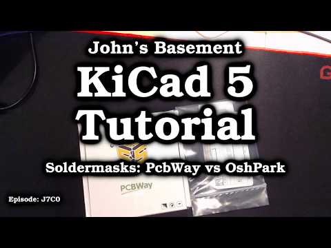 KiCad 5 #29b Comparing Soldermasks from OshPark & PcbWay