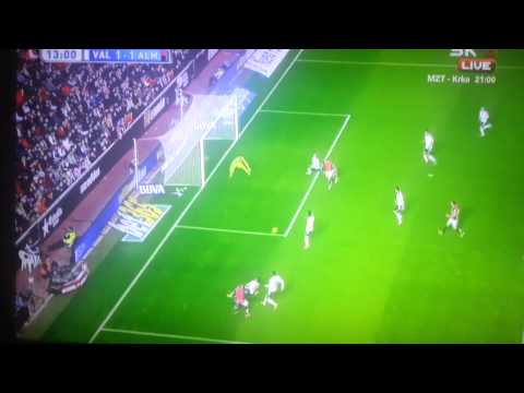 Valencia - Almeria 1:1 Hemed goal