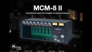 Video thumbnail for Heritage Audio - MCM-8 II Connections & Features by Heritage Audio