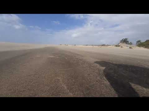 Mambrui beach wind blow sand