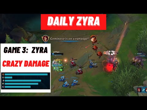 Daily Zyra Montage - Zyra Carry, Crazy Damage