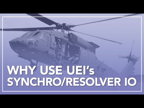 Why You Need UEI's Synchro/Resolver & VDT IO