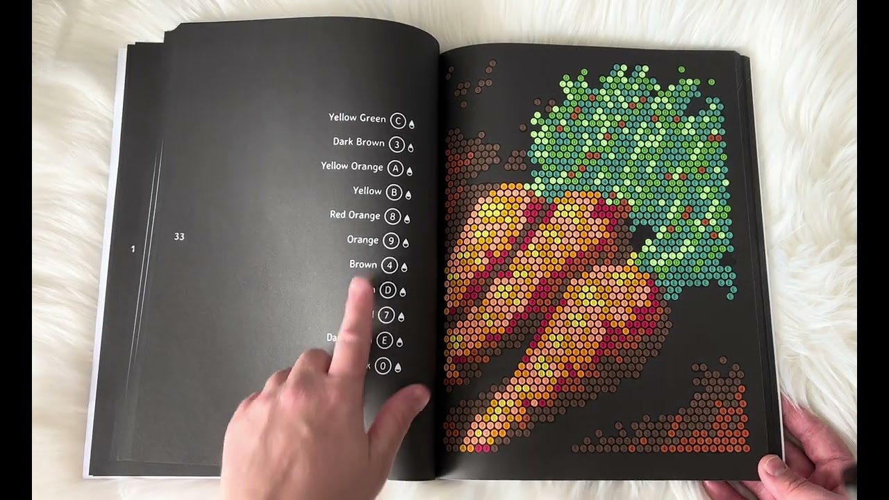100 Color By Number Dots Mysteries Coloring Book | Pixel Colorist | Flip Through & Completed Pages 