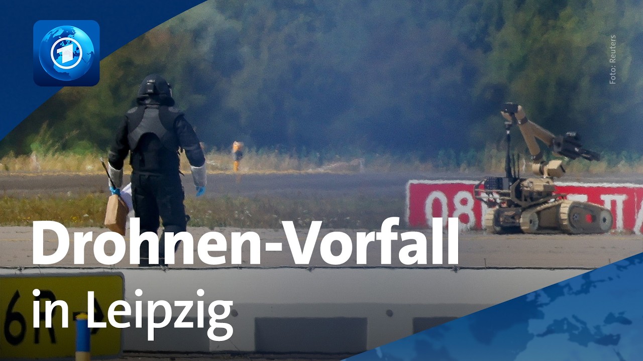 Drohnen am Flughafen Leipzig/Halle | 🌍 tagesschau24 Top-Thema, 5.8.2026