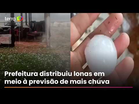 Tempestade de granizo danifica quase 500 casas no RS; vídeos mostram tamanho das pedras e destruição