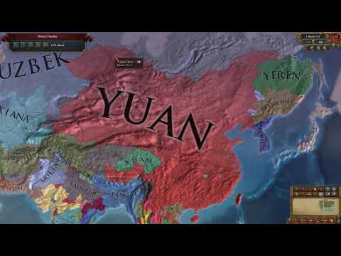 EU4: Oirat to Yuan "Back In Control" Achievement Run