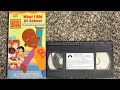 Closing To Little Bill What I Did At School 2001 Vhs