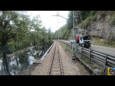 Cab Ride - RENFE (Antigua FEVE), trayecto entre Arriondas y Oviedo, en cabina. (4K)