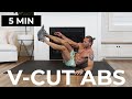 5 Min V CUT ABS Shredded Obliques Workout