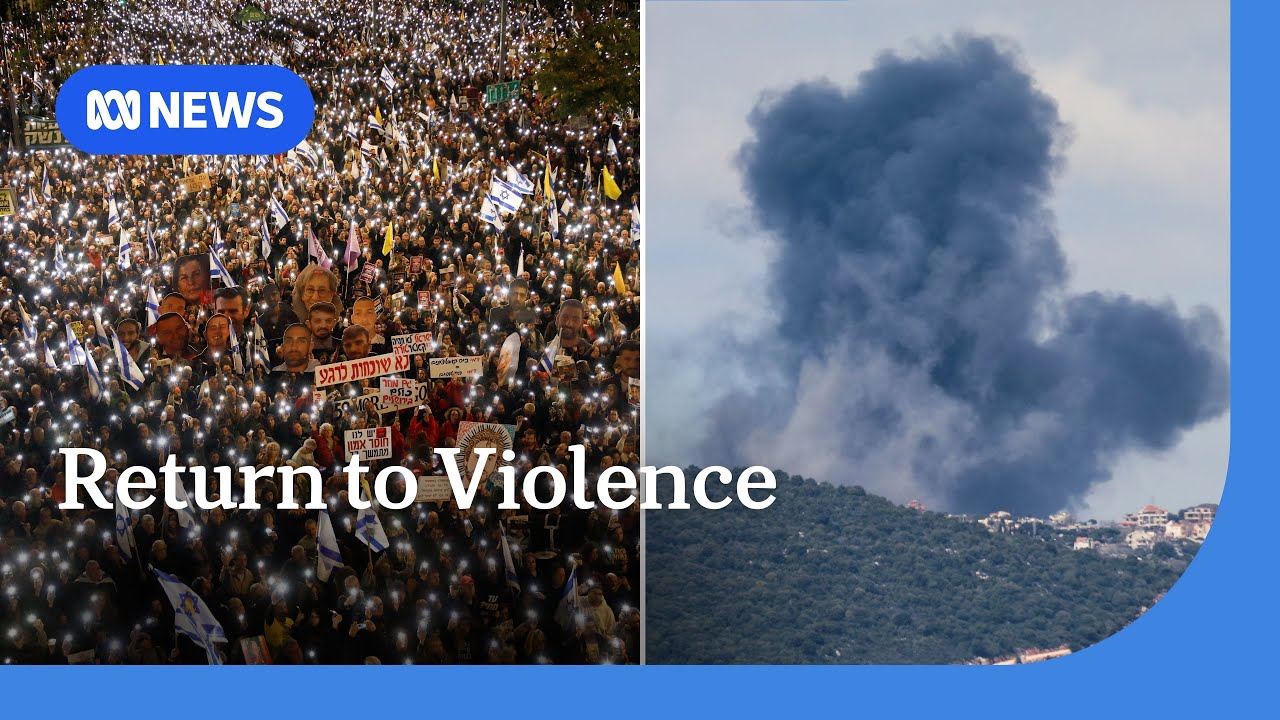 Thousands protest after Israel strikes Lebanon, sacks spy chief | ABC NEWS