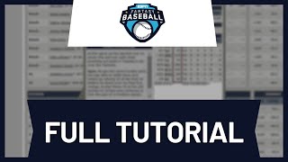 ESPN Fantasy Baseball Tutorial