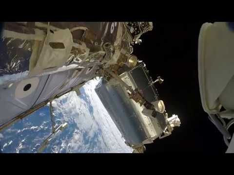 ISS Expedition 50: US EVA #41 - Peggy Whitson GoPro [Part 1]