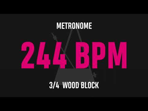 244 BPM 3/4 - Best Metronome (Sound : Wood block)