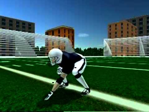 Running Back 3 Point Stance