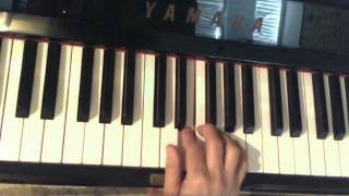 Video thumbnail of "שעור פסנתר- לנגן שירים: "התקווה" לימוד רק של יד ימין, המנגינה"