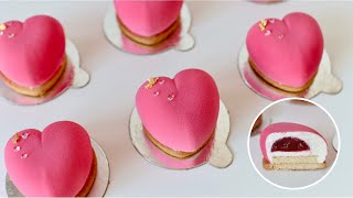 How to make Strawberry Greek Yogurt Mousse Cake | 딸기 그릭요거트 무스 케이크 만드는 법