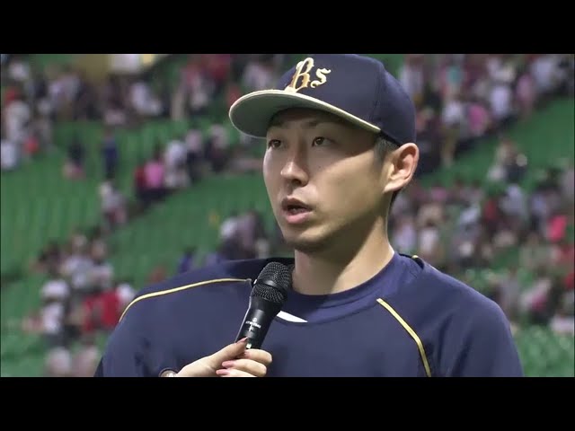 バファローズ金子千尋投手ヒーローインタビュー 2014/7/10 H-Bs