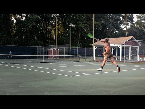 Set Against Junior Wimbledon Player | Matchplay w/ TGu and A. Frusina | 7-21-21