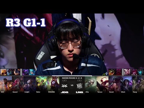 JDG vs LNG - Game 1 | Day 3 LoL Worlds 2023 Swiss Stage | JD Gaming vs LNG Gaming G1 full