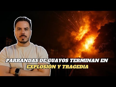Estalla área de fuegos en Guayos: Heridos graves y caos en las parrandas