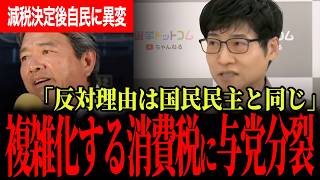 【減税決定後、まさかの問題が次々発覚】食料品消費税1％に自民党内でも反発！？榛葉幹事長が外食・農家の不安を代弁！【榛葉賀津也/国民民主党/今野忍/選挙ドットコム】