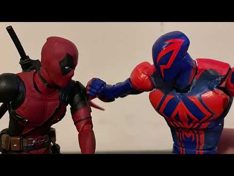 spider-man 2099 vs deadpool and wolverine short unfinished stop motion. (read description)