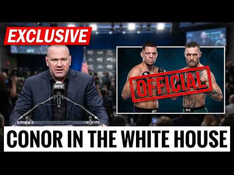 IT’S OFFICIAL! Dana White Confirms Conor McGregor vs Nate Diaz 3 For The White House!!