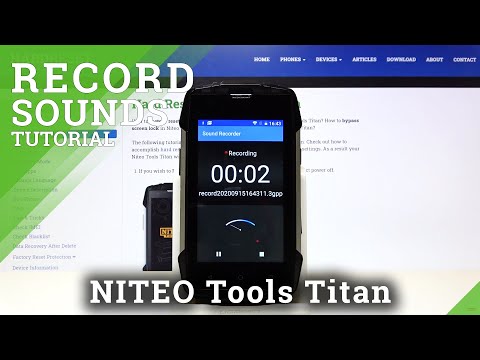 How to Use Sound Recorder on Niteo Tools Titan – Record Audio