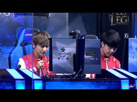 [직캠] 170216 LCK Spring SKT vs. SSG _ 경기 시작 전 _ Huni & Peanut