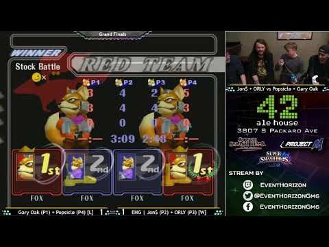 Construct 110 - Gary Oak + Popsicle vs EHG | Jon$ + ORLY- Melee Doubles GF