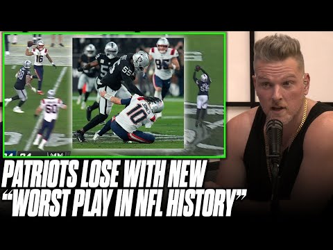 Patriots Lose To Raiders With The New Worst Play In NFL History | Pat McAfee Reacts