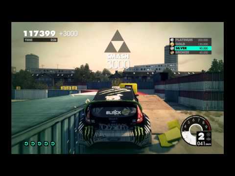 Dirt 3 PC Gymkhana Smash Tutorial Platinum