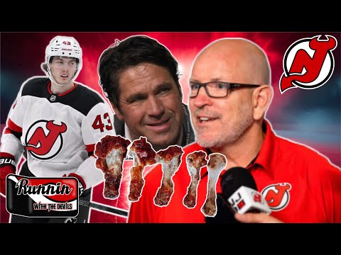 NJ Devils LUKE HUGHES SIGNS!  LIVE!
