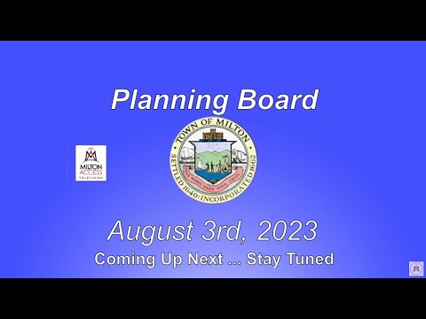 Planning Board - August 3rd, 2023