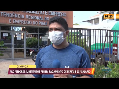 Professores substitutos denunciam não recebimento de benefícios trabalhistas em Teresina 29 07 202