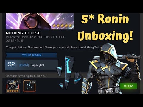 5-Star Ronin Unboxing! Arena Results! - Marvel Contest of Champions