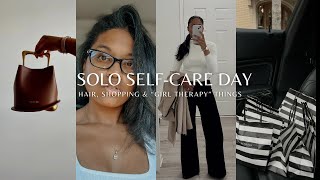 A Perfect Solo Day Vlog| Alone but Not Lonely, Romanticizing Self-Care, New Haircare + Girl Errands