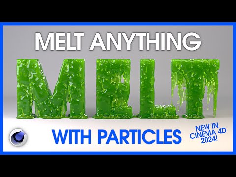 Melt Anything with the new Particle system in Cinema 4D 2024