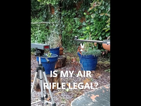 Is my air rifle legal? Calculating the energy measured in foot pounds.