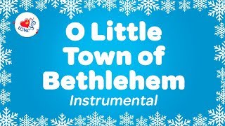 O Little Town of Bethlehem Christmas Carol Instrumental Music  With Karaoke Lyrics