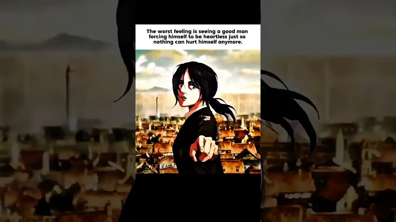 THE WORST FEELING IS WHEN...❤️‍🩹 #anime #motivation #quotes #relatable #attackontitan #trending