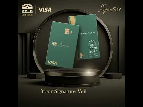 MCB Signature VISA Debit Card!!!
