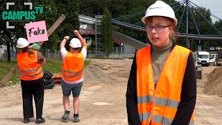 Studierende müssen auf die Baustelle?! | Campus TV FAKE Uni Bielefeld